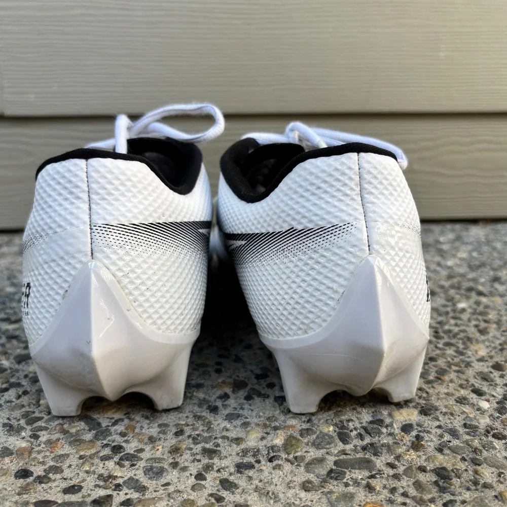 Nike Vapor Edge Speed 360 Mens Football Cleats White Black CD0082-100 Size 12